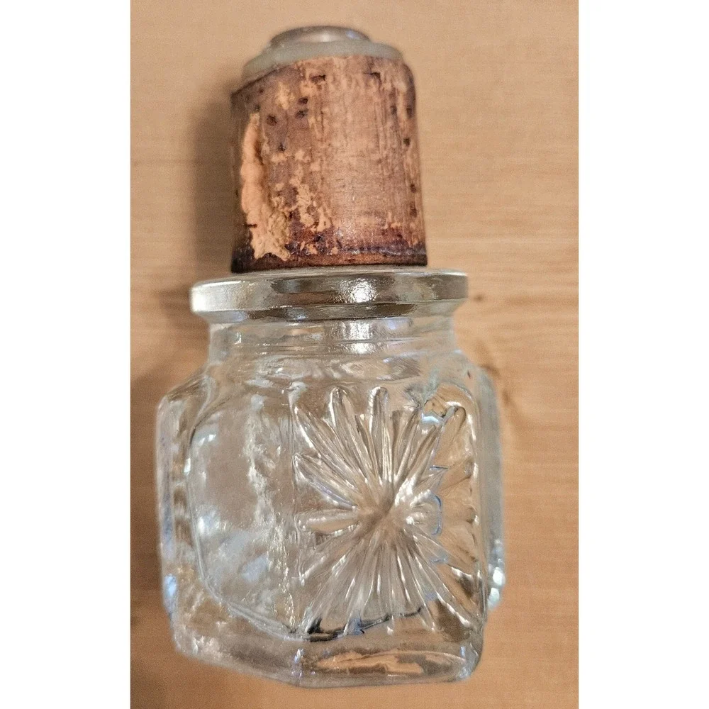 Vintage Glass Apothecary Bottle Cork Stopper Decorative Display‎